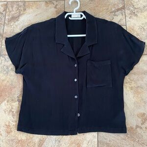 Wilfred Free Black Button-Up Shirt